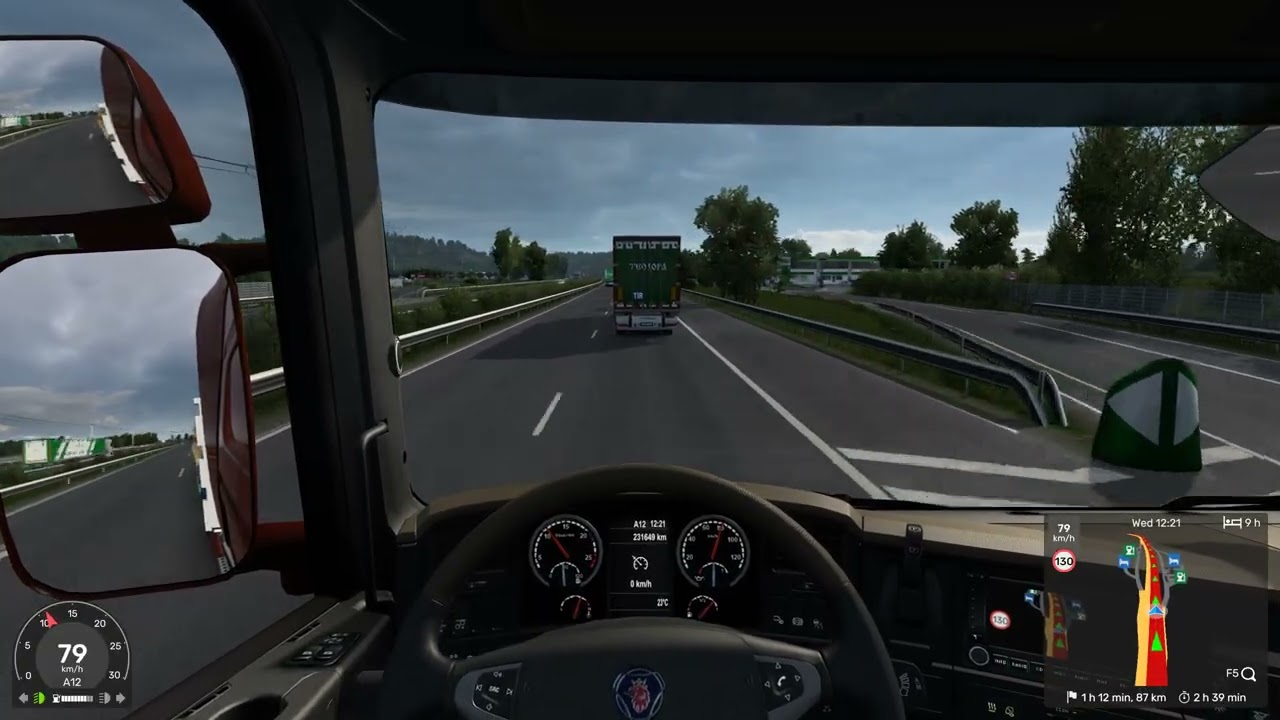 Euro Truck Simulator 2 Delivery iron pipes across France (24 t) №7