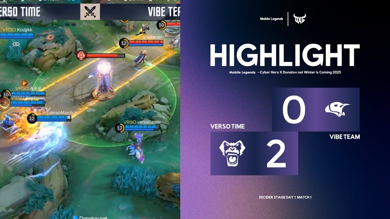 Highlight | Verso Time VS Vibe Team | Decider Stage | D1M1 | CHxD Winter Is Coming |