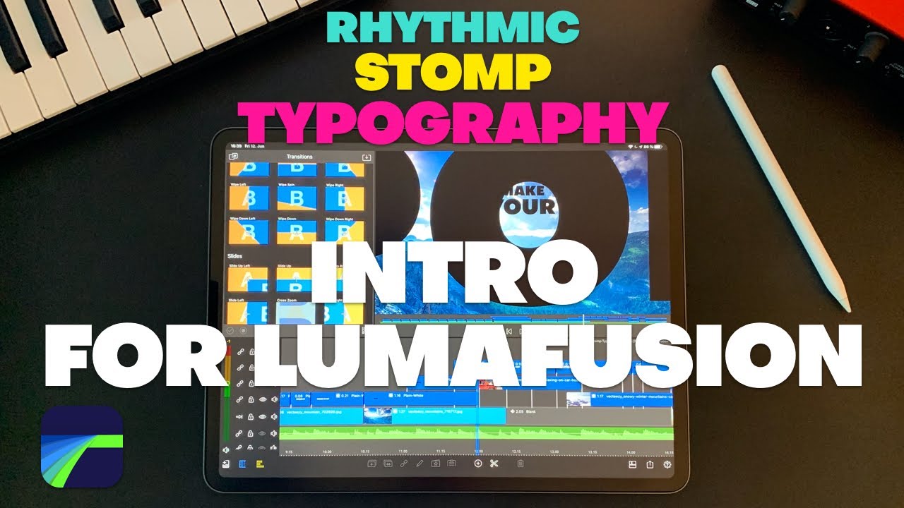 Rhythmic Stomp Typography Intro For LumaFusion