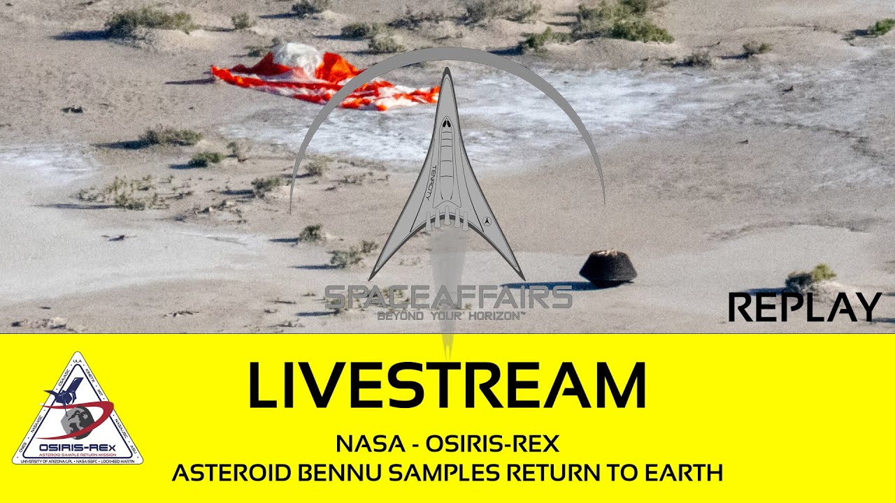 NASA - OSIRIS-REx - Asteroid Bennu Samples returning to Earth - September 24, 2023