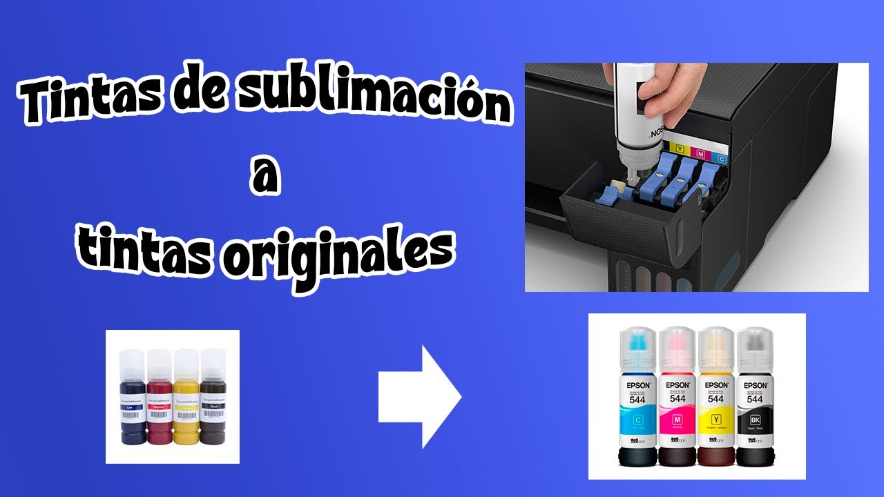 Como cambiar las tintas de sublimacion por tintas originales - Impresora Epson L3110
