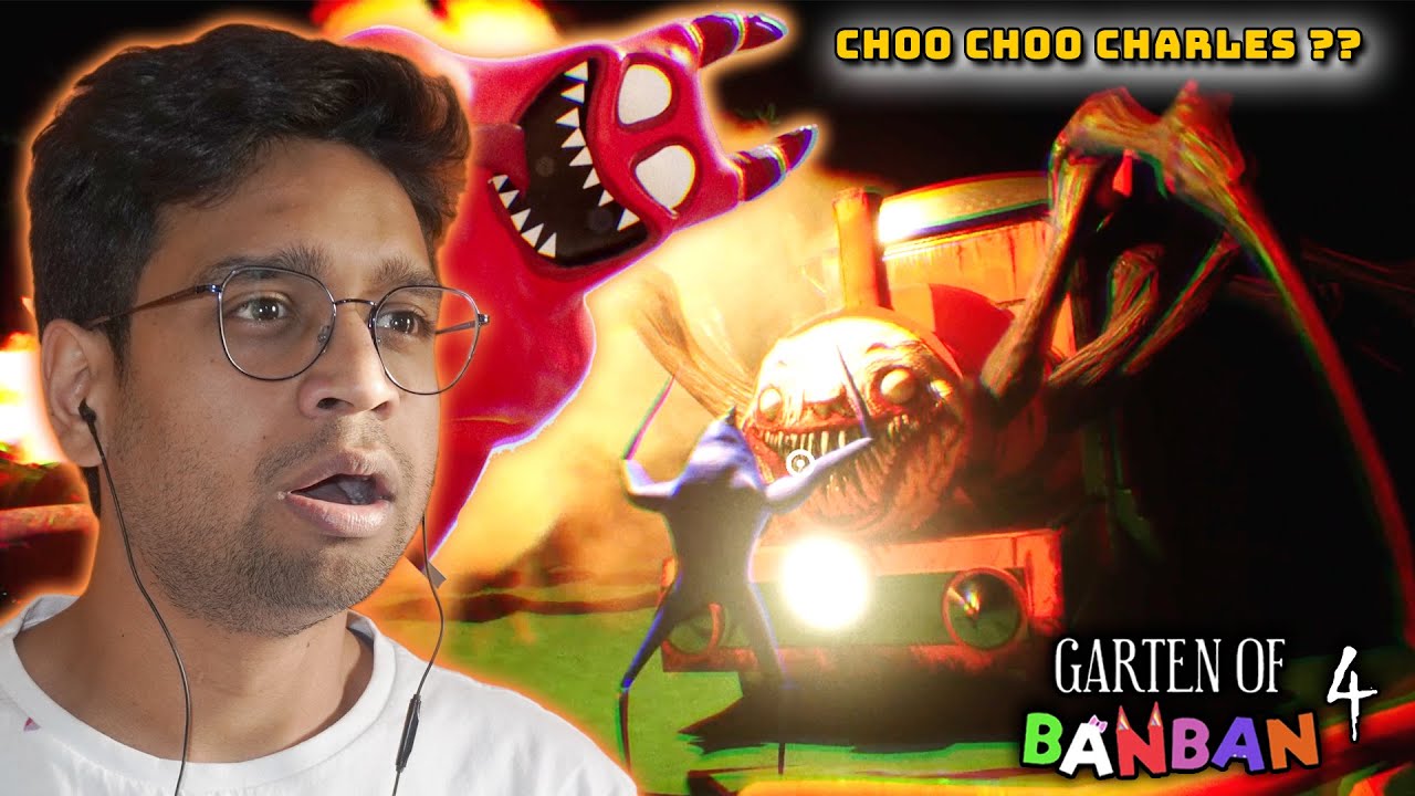 Choo-Choo Charles is in GARTEN OF BANBAN 4 ?? Official Game || Full Horror Gameplay in Hindi