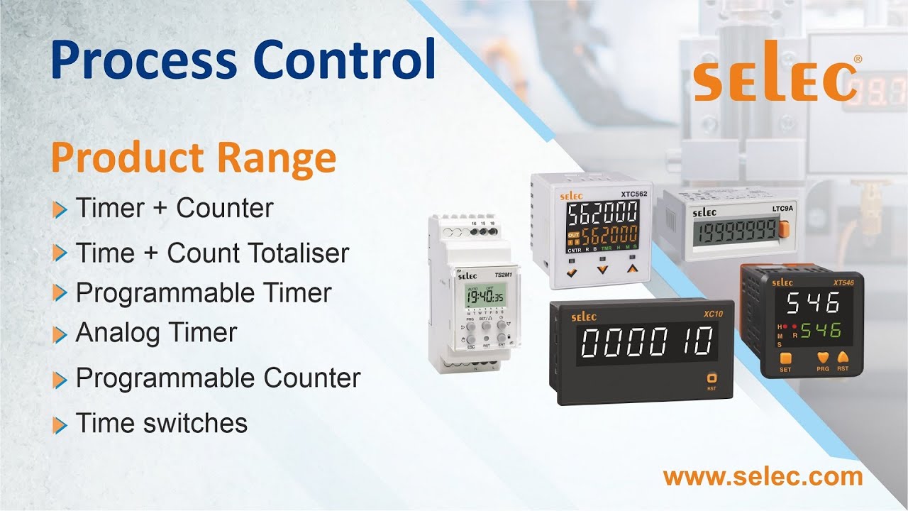 Selec Controls Product Range : Timers | Counters | Time Switches