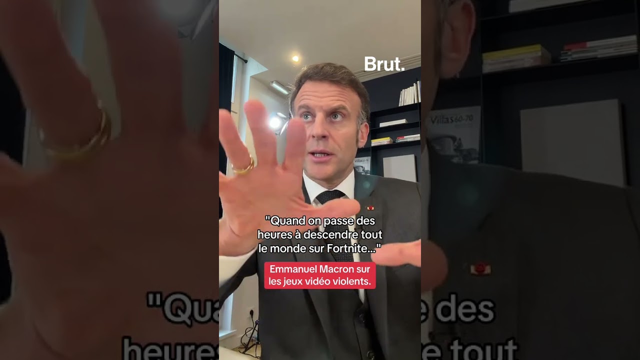 L&rsquo;avis d&rsquo;Emmanuel Macron sur les jeux vid&eacute;os violents, dont Fortnite.