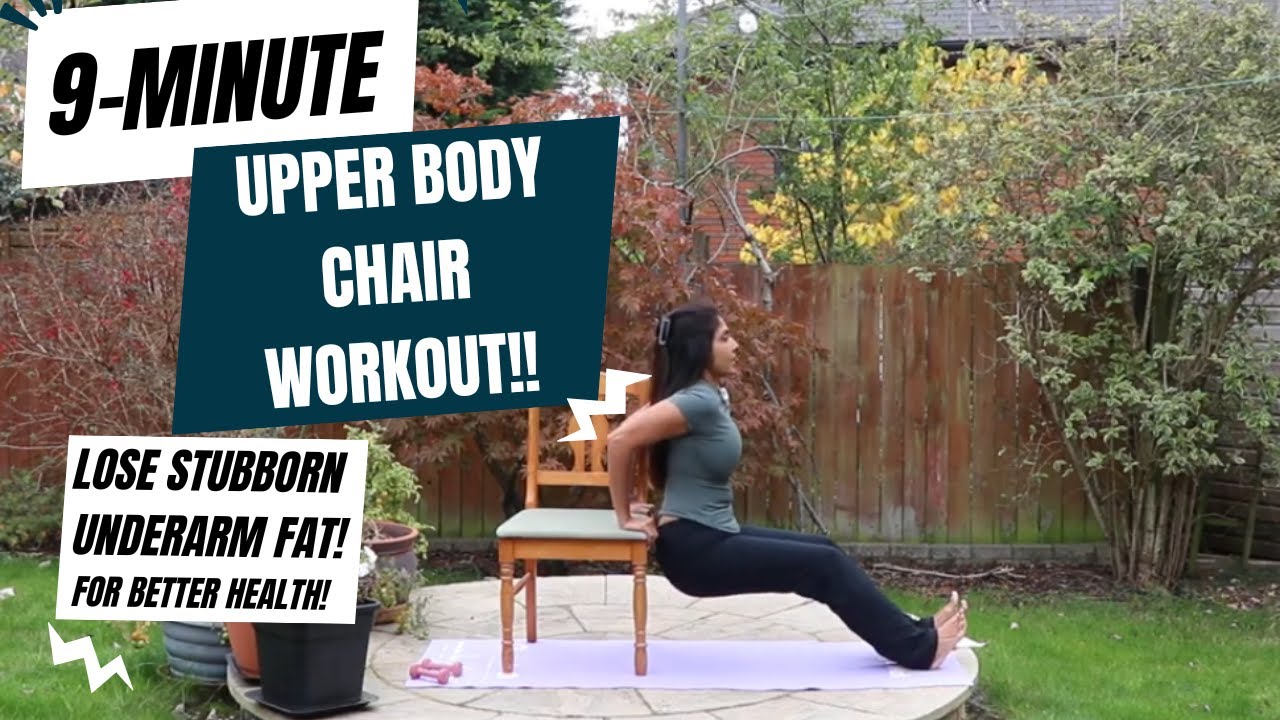 Chair Workout - Upper Body Fat Loss | No Weights! #workoutathome #upperbodyworkout