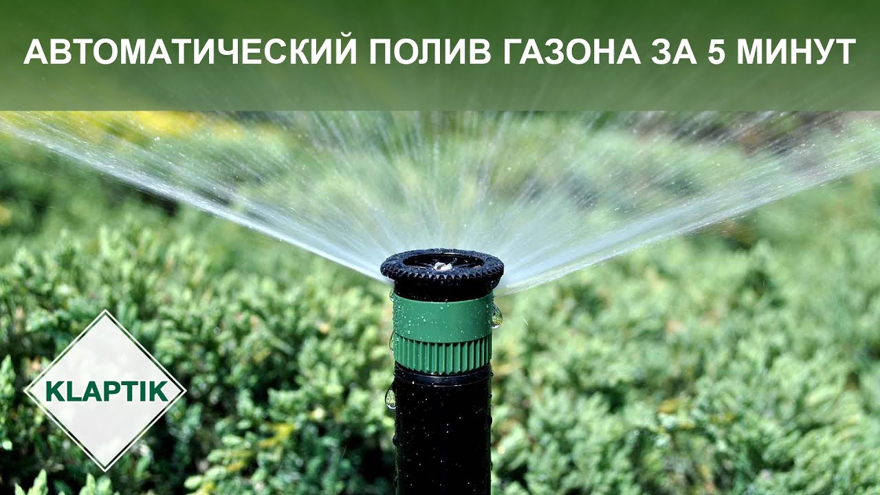 Автоматический полив газона за 5 минут