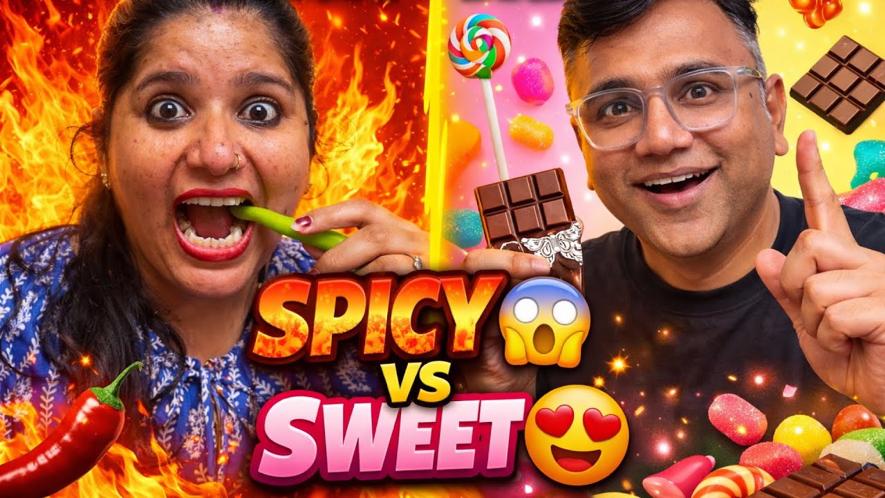 SPICY VS SWEET CHALLENGE | MOM vs DAD | WEET VS SPICY FOOD CHALLENGE | Family Man Diaries