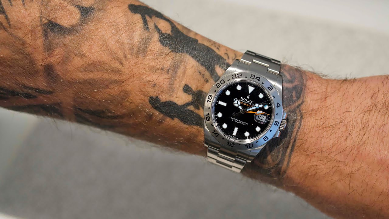 Zegarek Rolex Explorer II ref 226570 czarna tarcza zegarek do przygód GMT