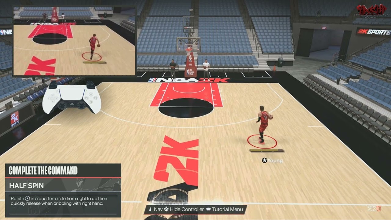 NBA 2K24 How To Half Spin | Dribbling Tutorial