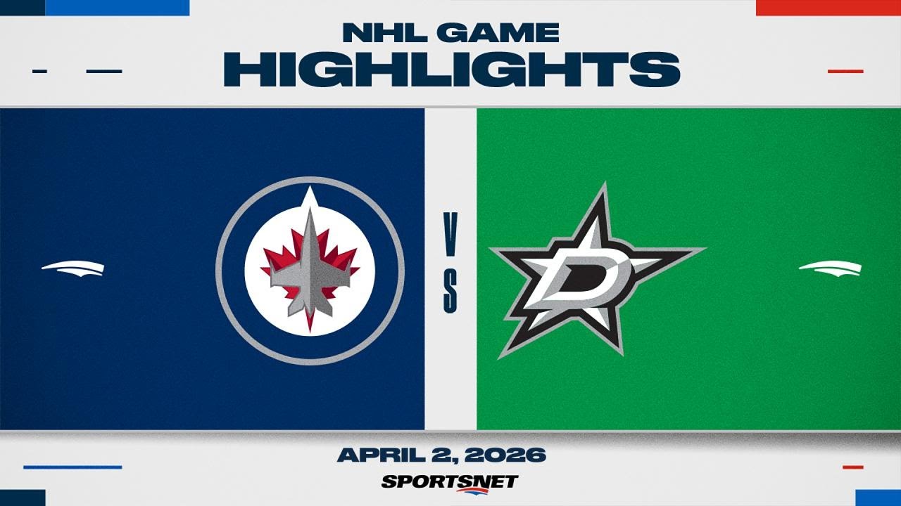 NHL Highlights | Jets vs. Stars - April 2, 2026