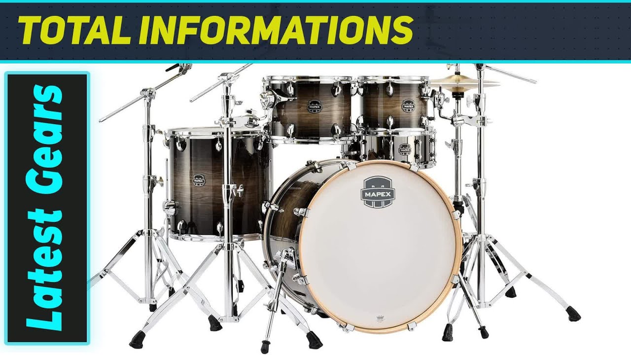 Mapex Armory Series Black Dawn: The Ultimate 5-Piece Rock Shell Pack