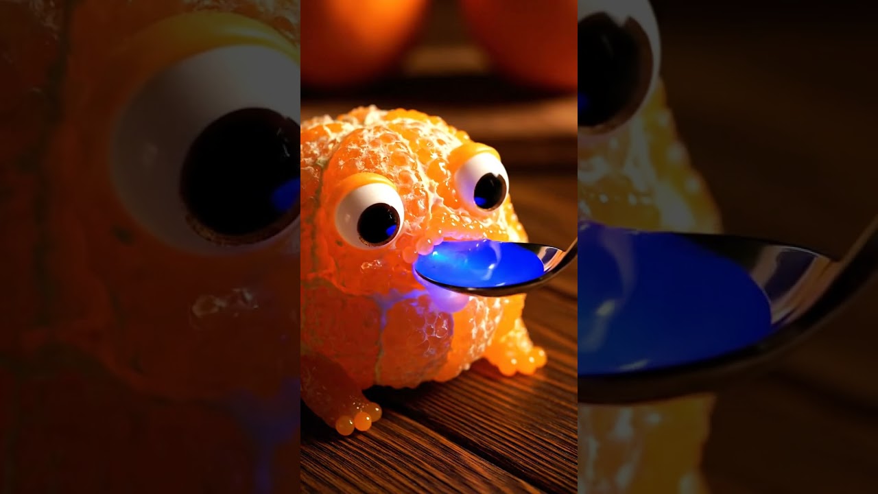 Feeding the Cutest Tiny Orange Baby! @FoobleRun Food Art Comes to Life​#FruitArt​#FoodCarving