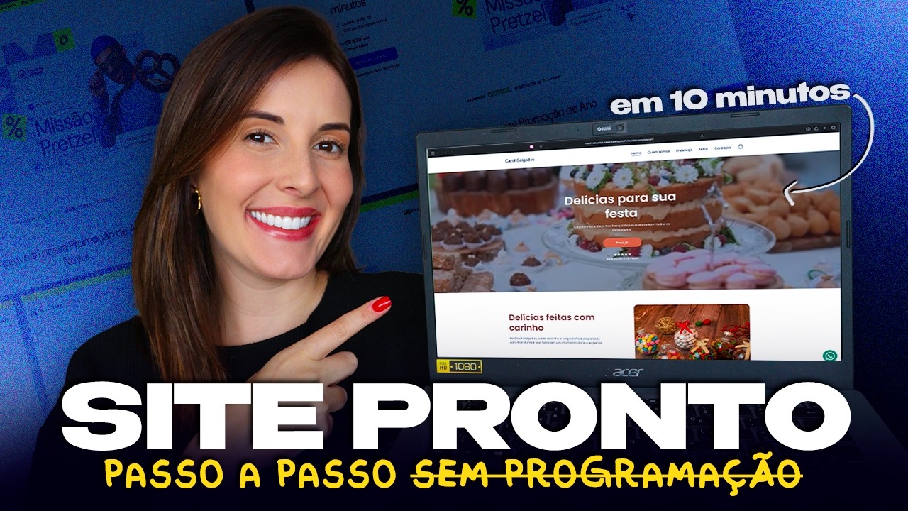 Criei Um Site Profissional COMPLETO em 10 Minutos com Inteligência Artificial