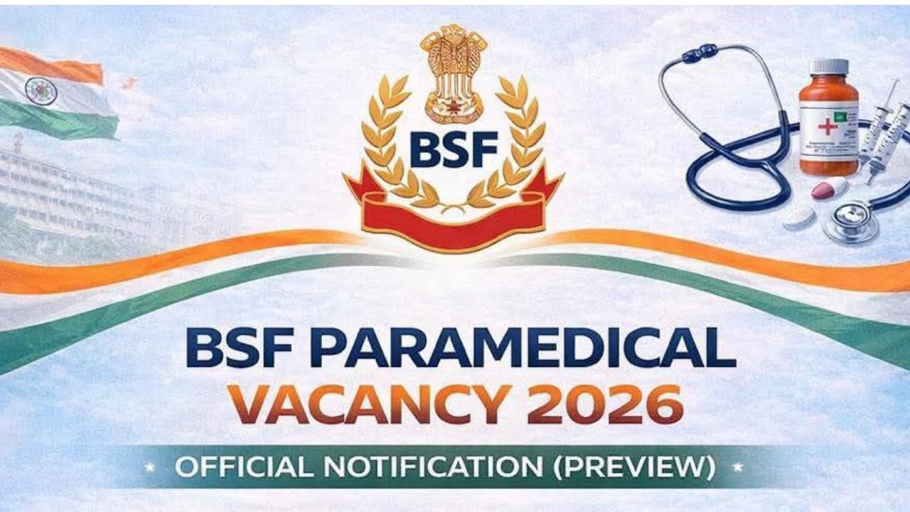 BSF Pharmacist Vacancy 2026 Latest Update| BSF Paramedical Recruitment 2026 #pharmacist