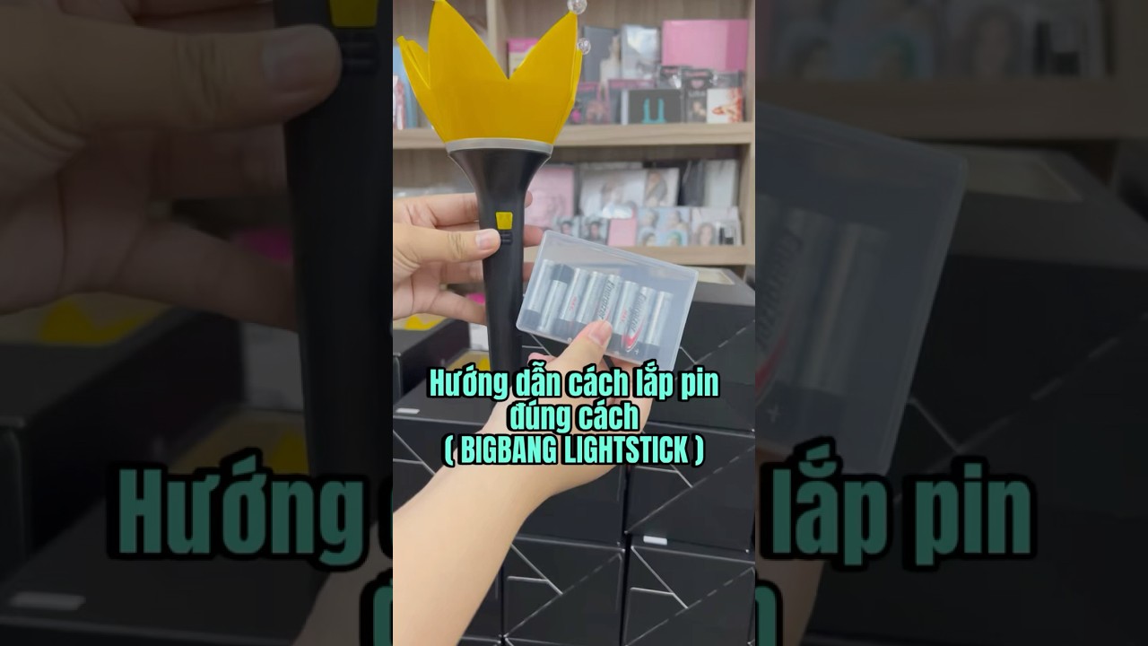 Hướng dẫn cách lắp pin đúng cách - BIGBANG Lightstick 