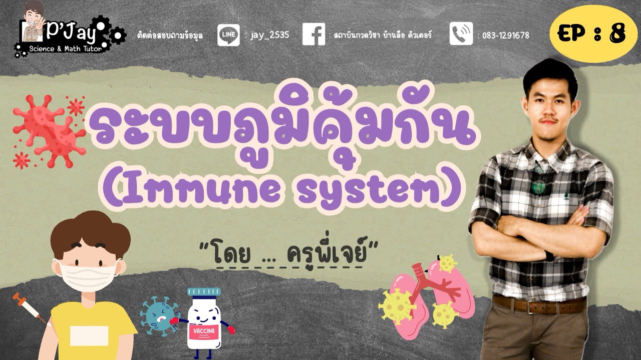ระบบภูมิคุ้มกัน (Immune System) ~  ชีวะ ม.5 EP : 8 | Kru P'Jay