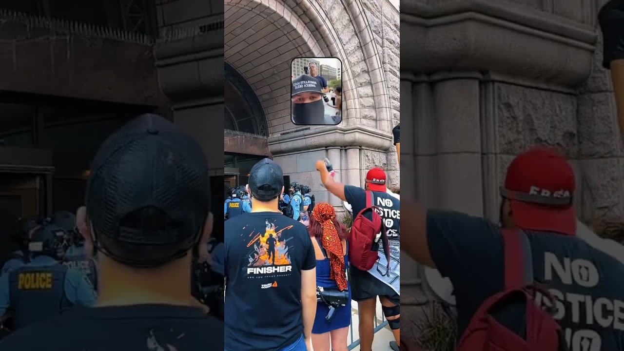 Protestors are unhappy Minneapolis PD allowed Jake Lang in Minnesota. #independentmedia