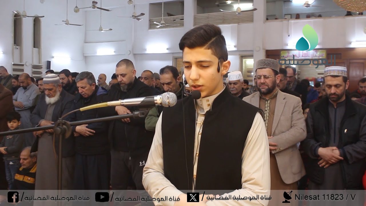 الموصلية تنقل صلاة التراويح من جامع الصايغ بالموصل في ليلة 13 من شهر رمضان المبارك