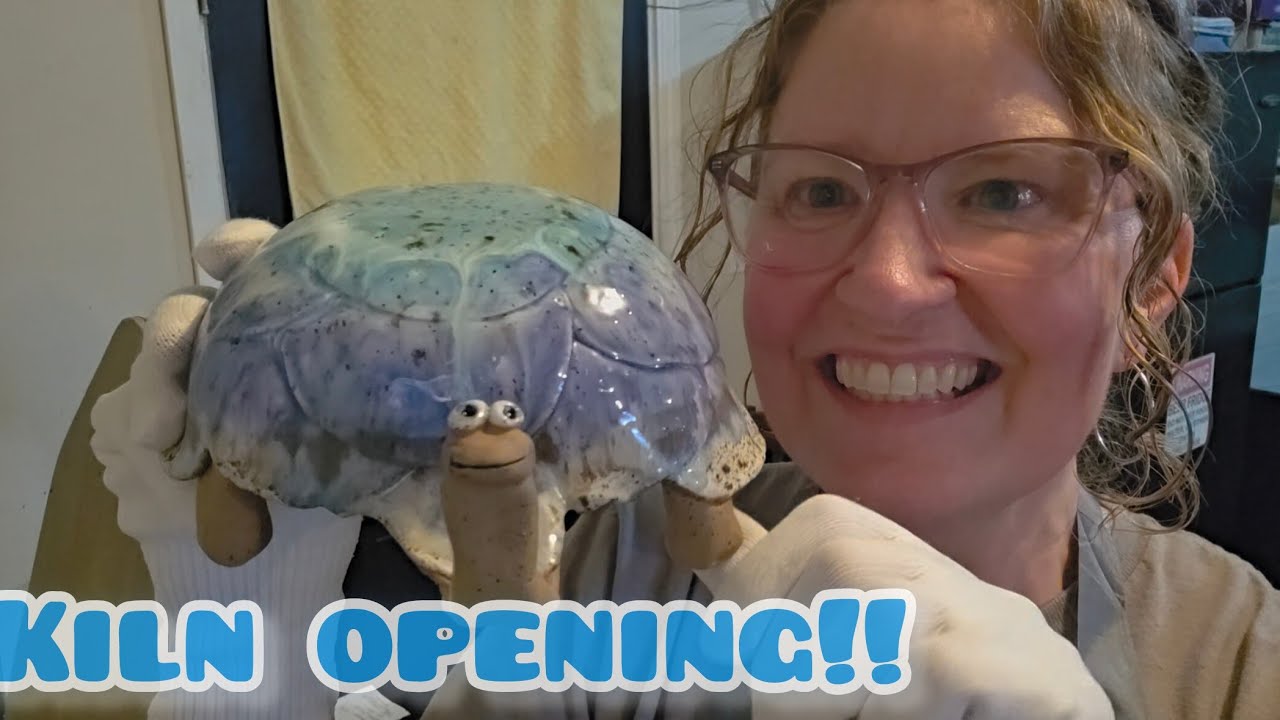 EXCITING KILN OPENING!! @Colleypitpottery turtle reveal...all glaze combos shared!!