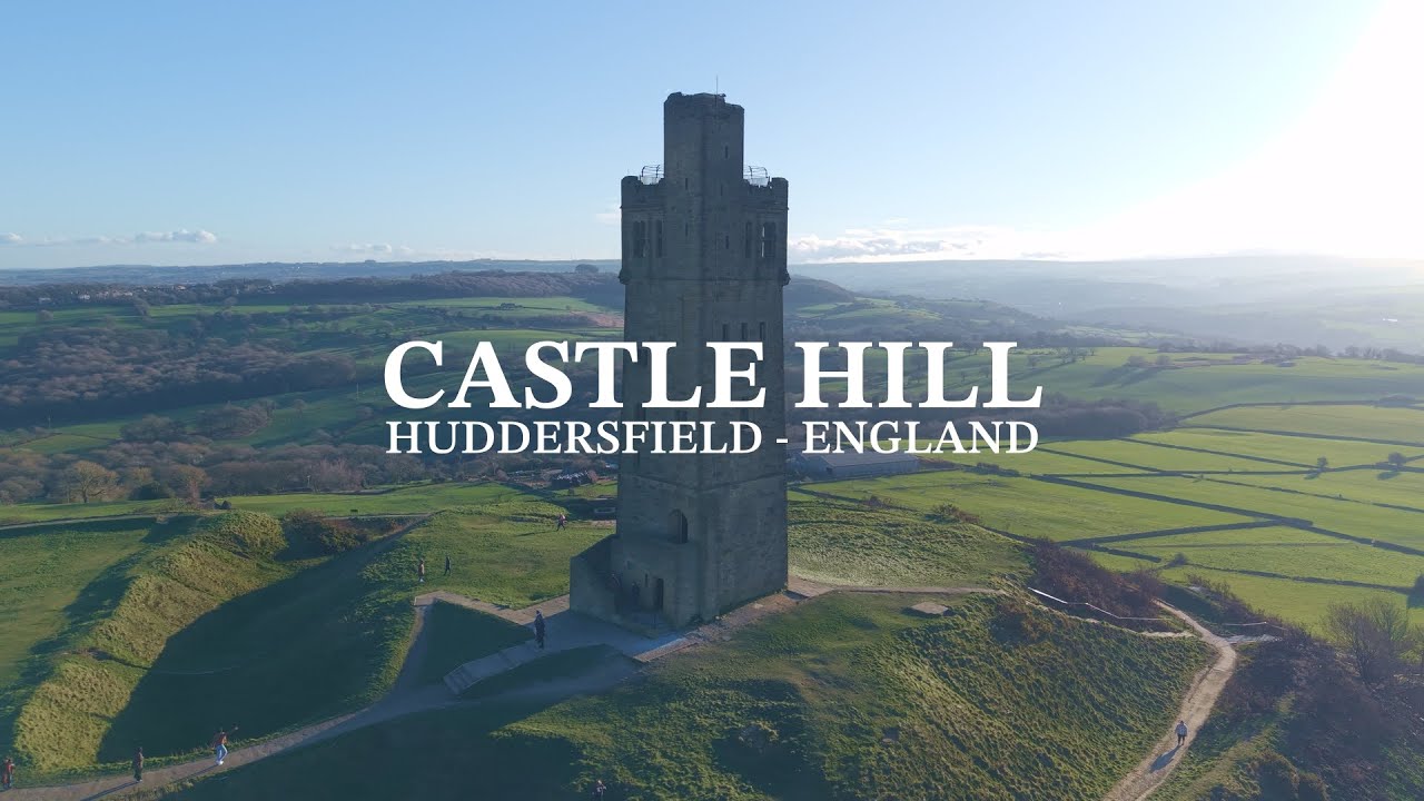 CINEMATIC Film Above Castle Hill, Yorkshire, England