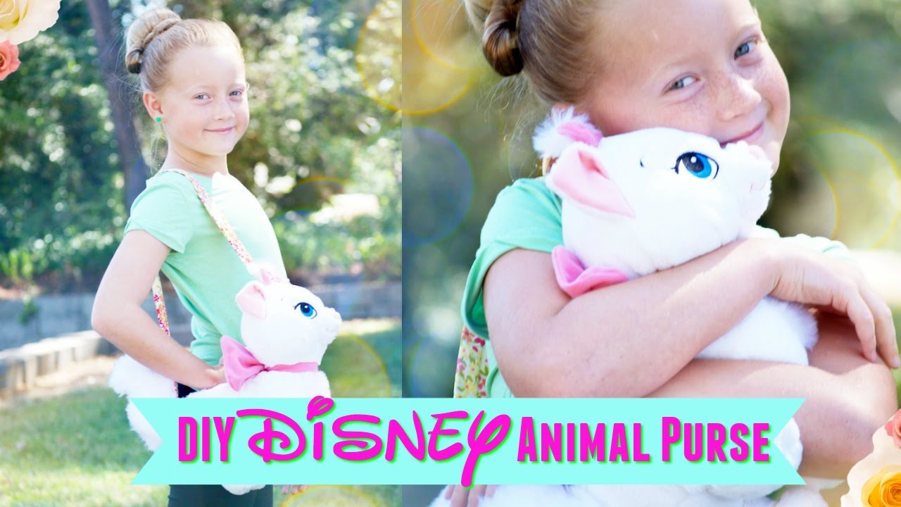 DIY NO SEW Disney Stuffed Animal Purse