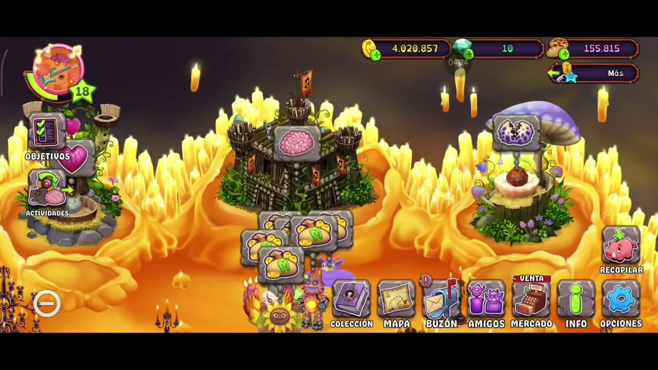Jugando my singing monsters :D
