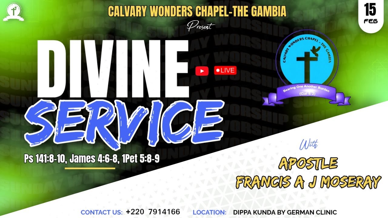 DIVINE SERVICE..MESSAGE: DEALING WITH SATANIC TRAPS BY APOSTLE FRANCIS A J MOSERAY