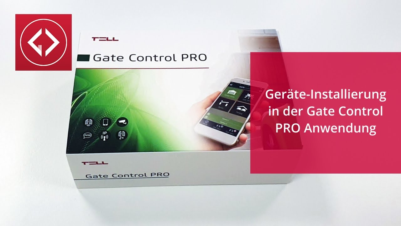 Ger&auml;te-Installierung in der Gate Control Anwendung