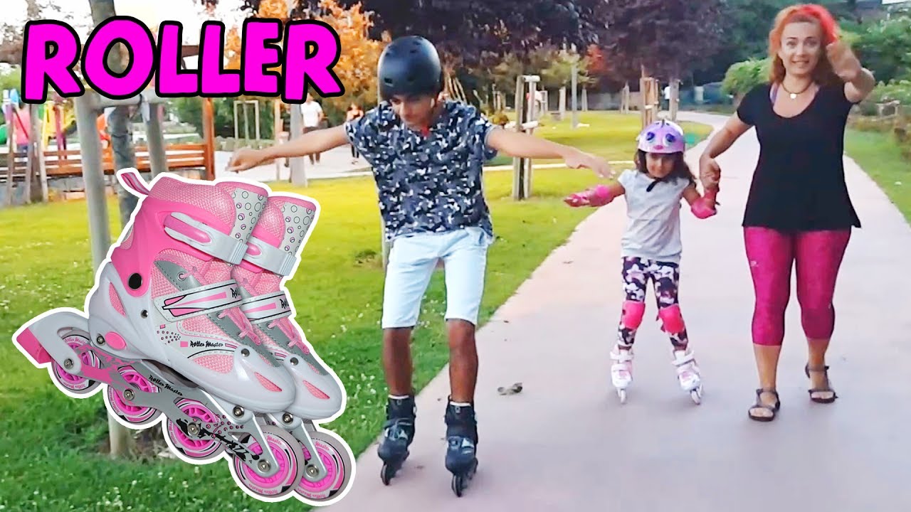 Mira ve Ege Paten S&uuml;r&uuml;yoruz | UmiKids Spor Videoları