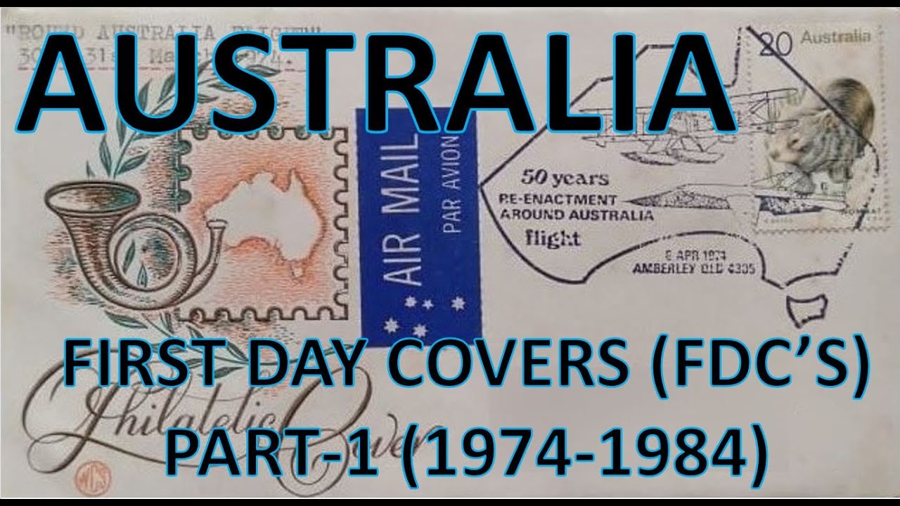 Philately | First Day Covers (FDC's) | Australia | Part - 1 (1974 -1984) | Vintage | Hobbies