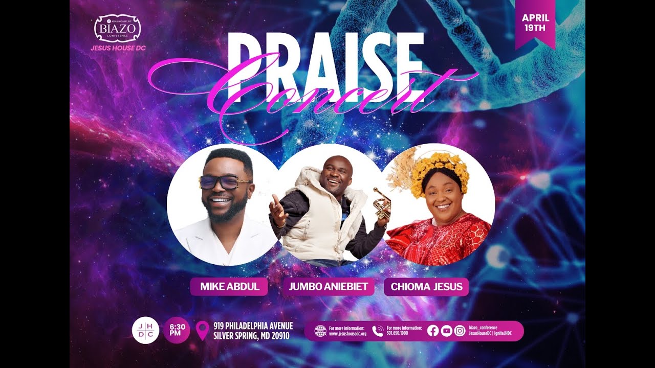 JHDC | BIAZO - DNA Praise Concert | Jumbo Aniebiet | Mike Abdul | Chioma Jesus | 4/19/2024