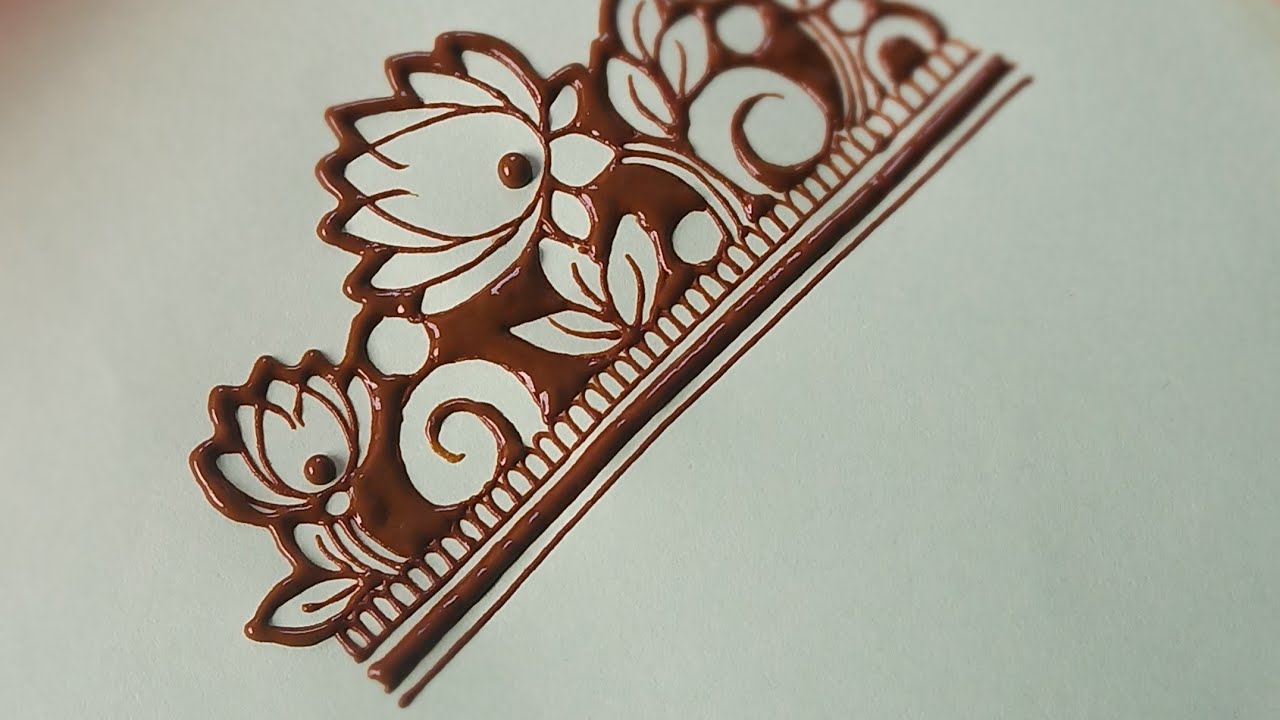 how to Mehndi lotus flower tutorial