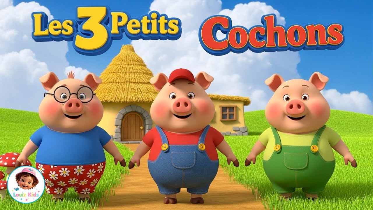 Les 3 Petits Cochons 🐷 | Conte pour enfants | Histoire racontée | louiz kids