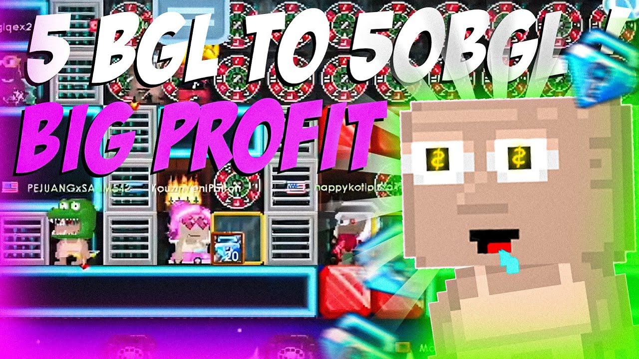 5 Bgl To 50 Bgl +++ How To Win Reme | Growtopia Casino