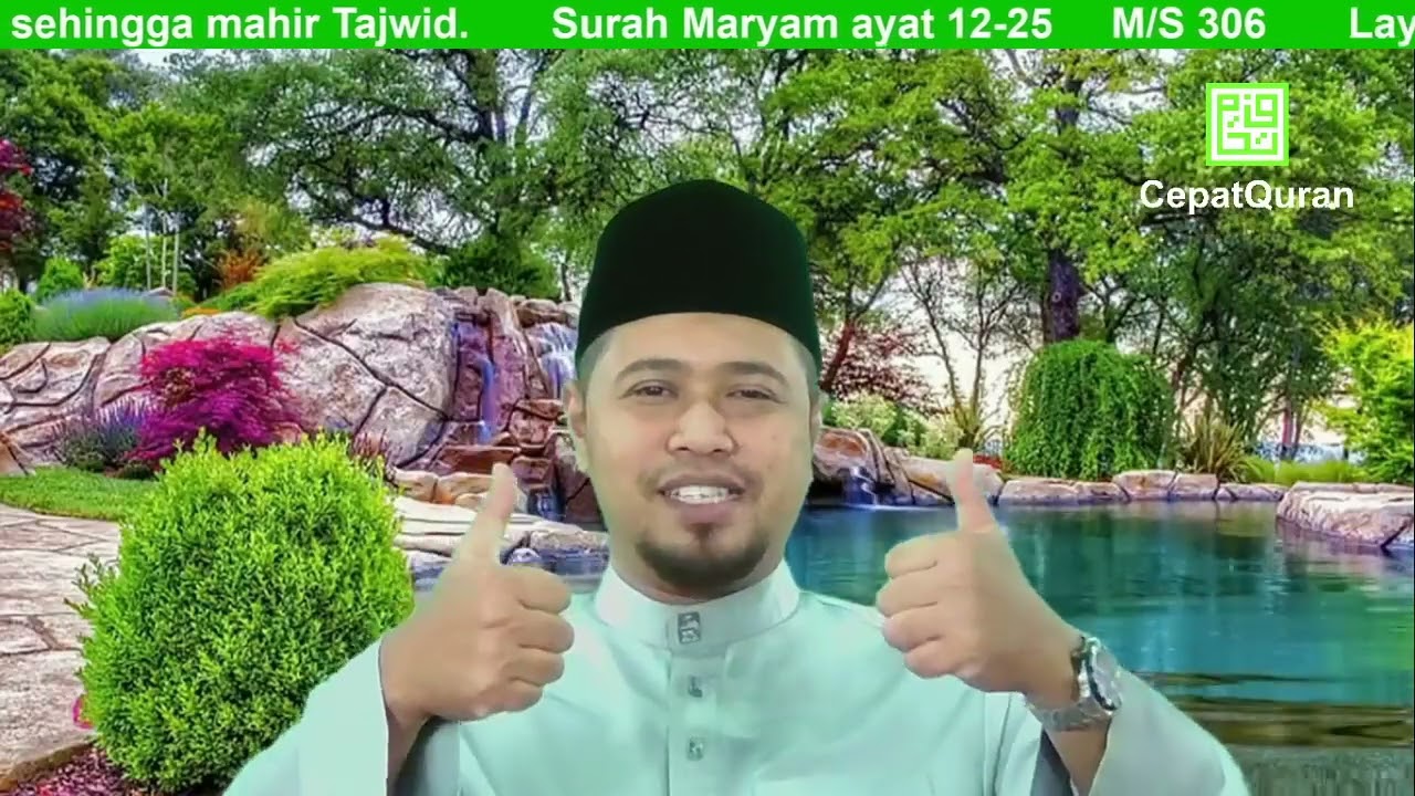 Cepat Quran Ilmu Tajwid Surah Maryam ayat 12-25