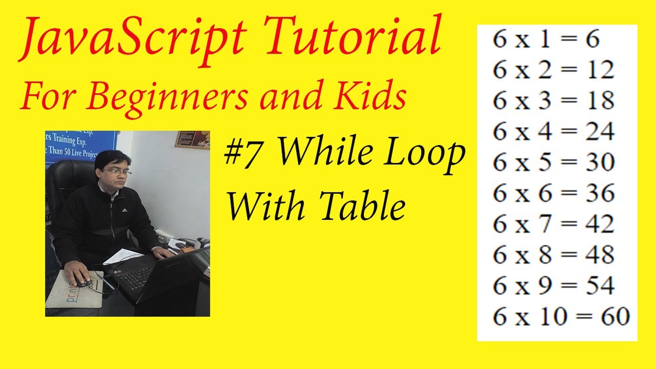 #7 JavaScript While loop with Table