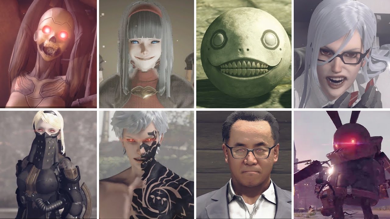 Nier Automata - ALL BOSSES + Secret Bosses