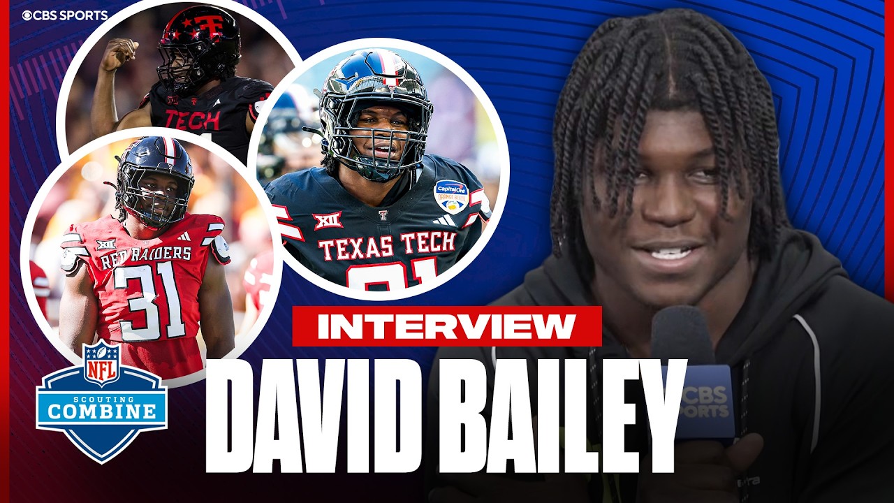 Texas Tech EDGE David Bailey says he has 'no swag' on the field 😂, NFL QB he’s most excited to sack