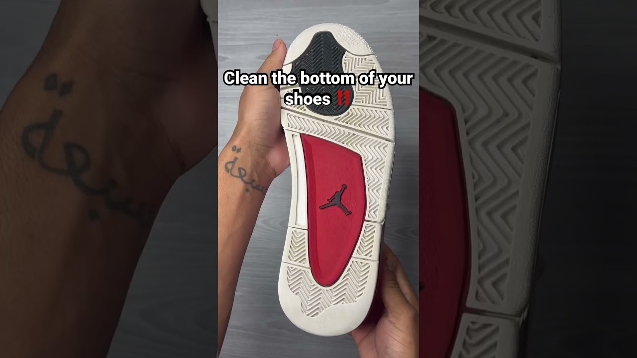 Do you clean the bottom of your shoes? #sneakercleaning #sneakerhead #wearyourshoes