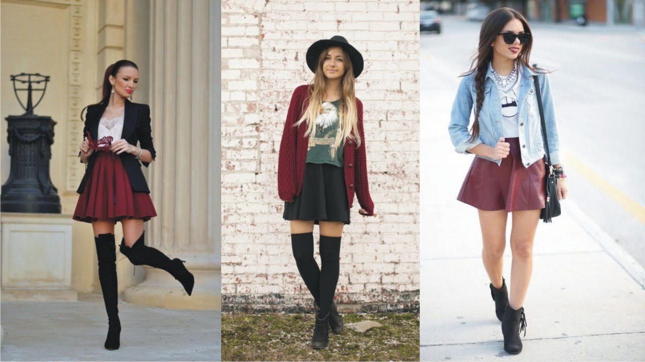 Gorgeous Skater Skirt With Boots Today