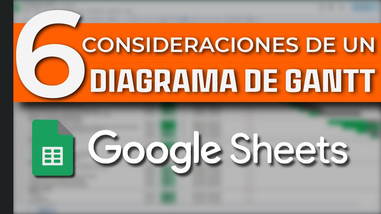 H23: Cómo hacer un DIAGRAMA DE GANTT dinámico e interactivo en GOOGLE SHEETS