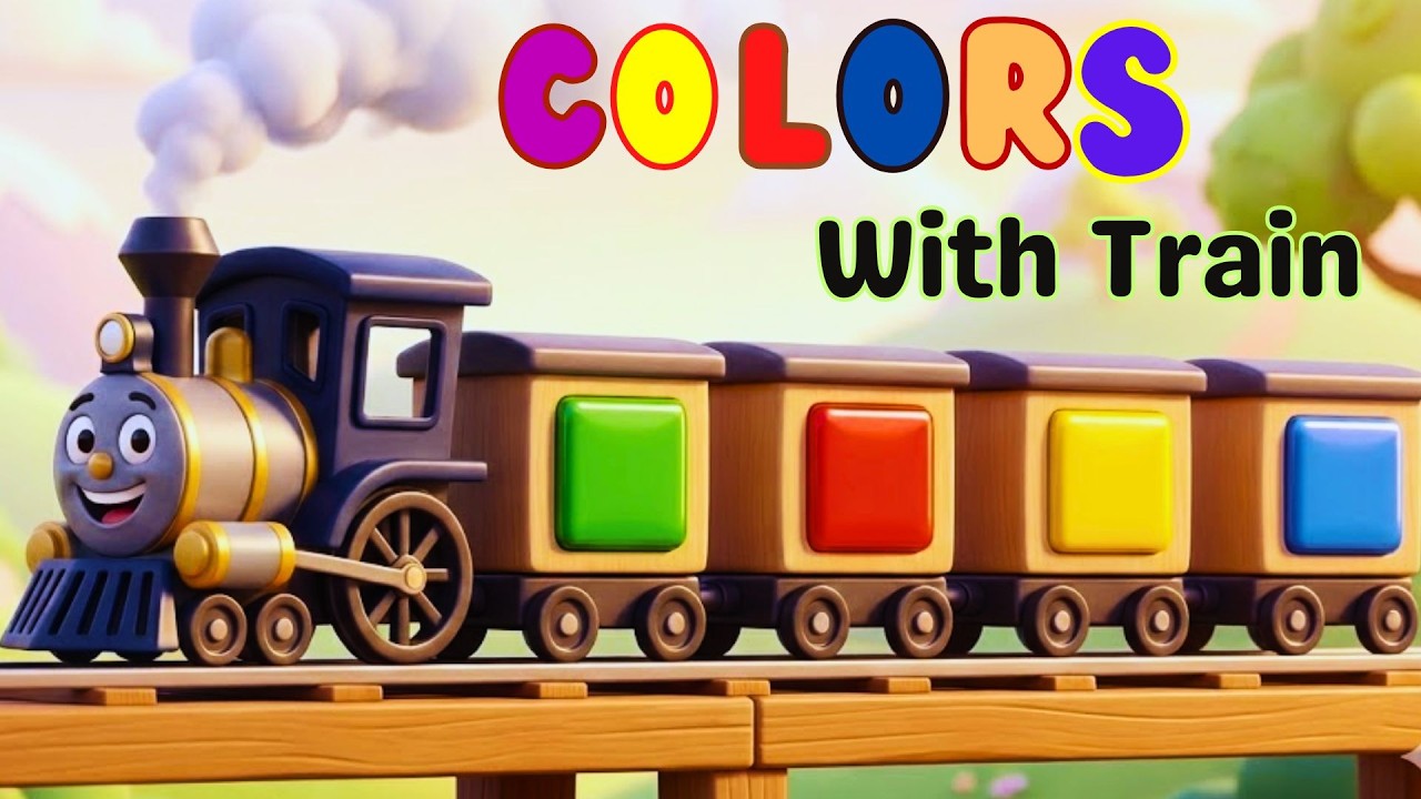 Цвета и дни с поездом Чу-Чу | Песня | Образовательное видео | Для малышей | Детский сад | Дети | ...