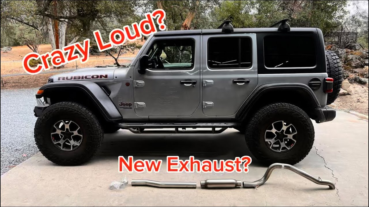 The BEST Exhaust for The Jeep JL?! How To install! Redrock Exhaust 