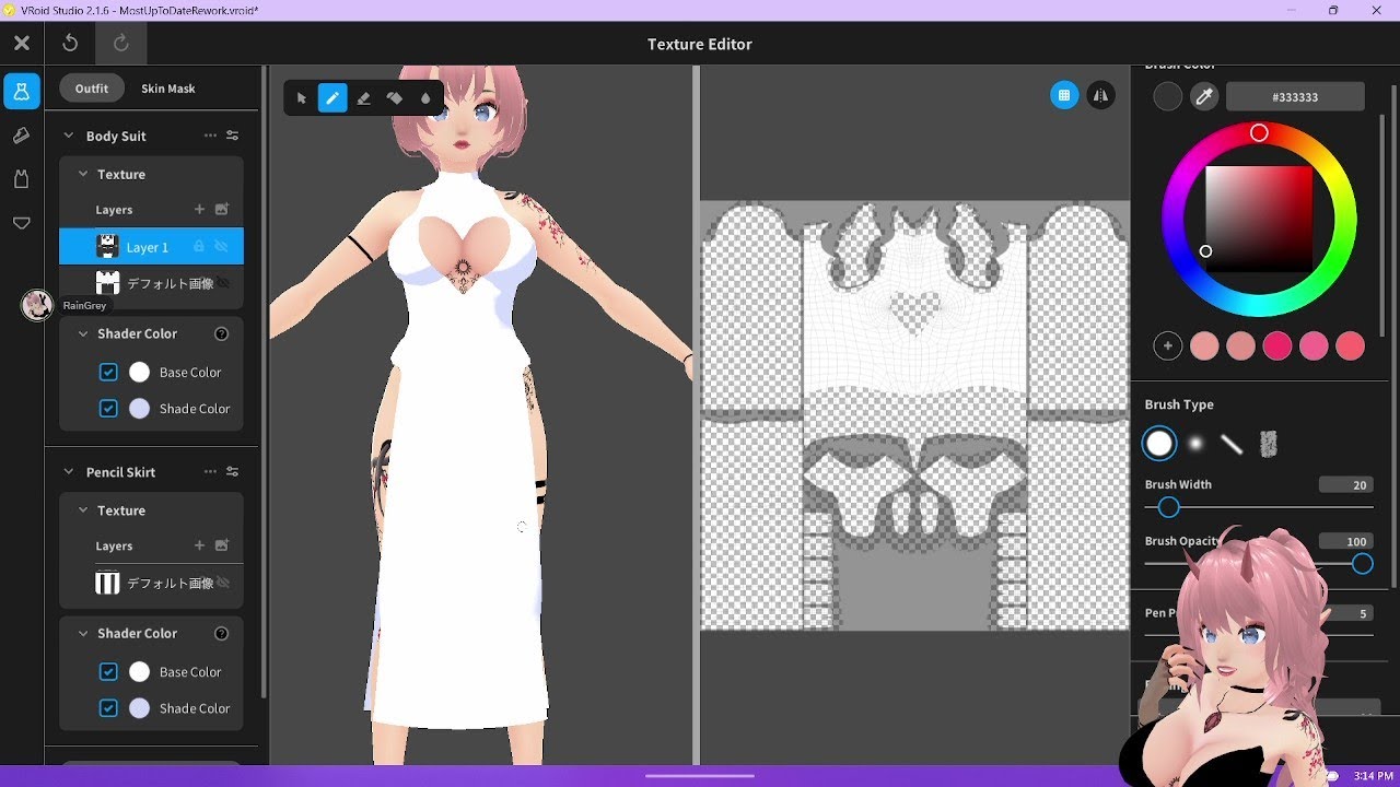 Vroid Clothes Art Stream