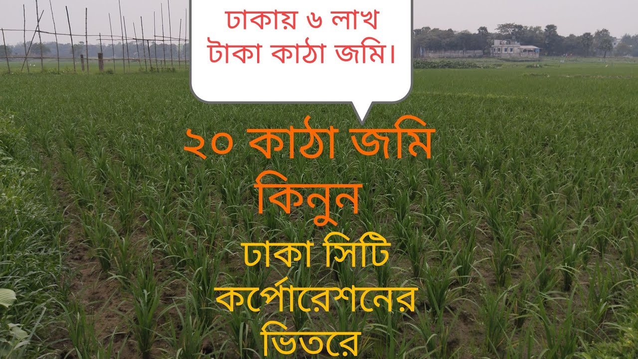 উত্তরা আব্দুল্লাহপুর থেকে পূর্ব দিকে উত্তরখানে ২০ কাঠা জমি বিক্রি হবে 📞01646317542