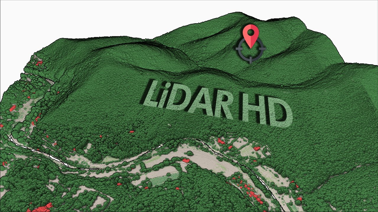 Une grotte oubliée révélée par le LiDAR (vue sur QGiS)