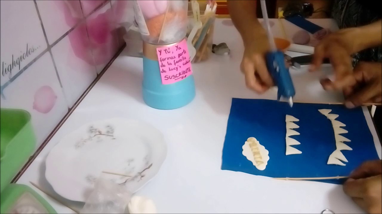 Cómo hacer Banderín de masa elástica?