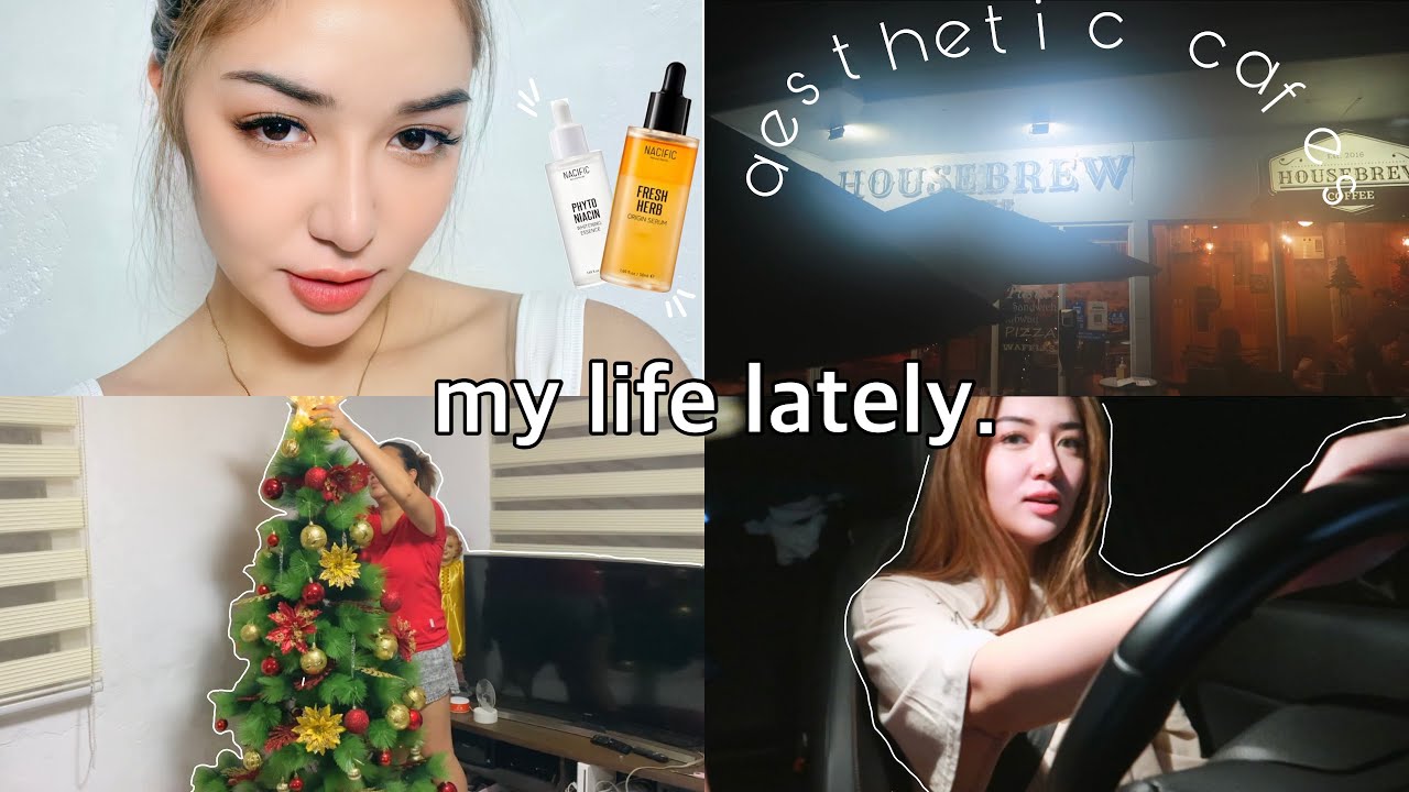 VLOGMAS DAY1 | Aesthetic Cafes in Pampanga, Driving, Glowing Skin Routine, Prank Call & BTS 🎄🤍