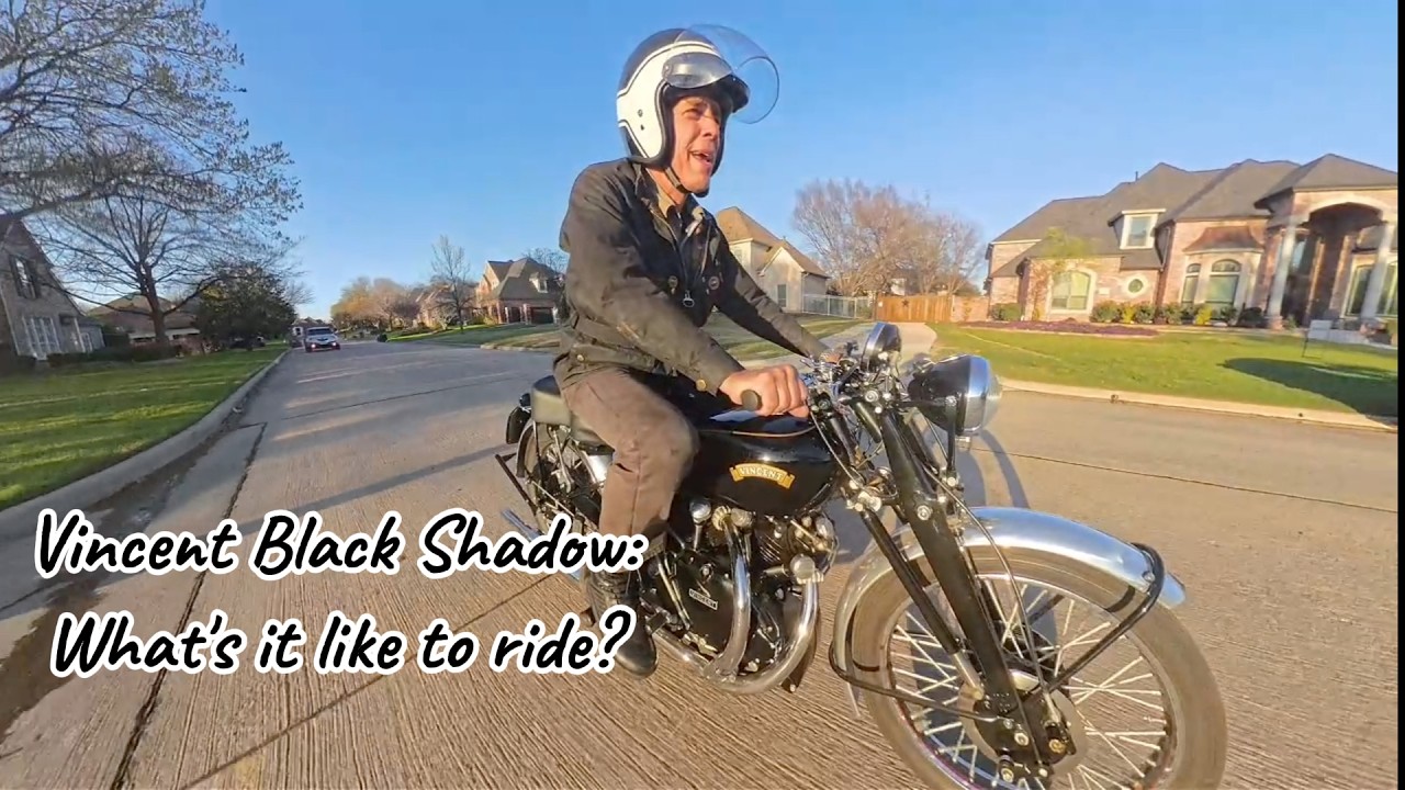 1954 Винсент Блэк Шэдоу: Каково это &ndash; ездить верхом?