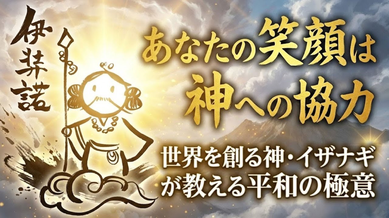 【２月の男神】あなたの笑顔は神への協力 世界を創る神・イザナギが教える平和の極意　#イザナギ #古事記 #日本神話 #日本書紀
